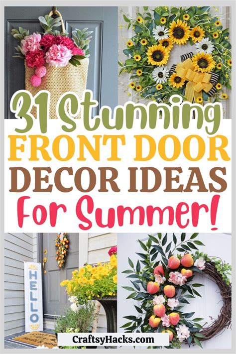 Festive Door Decorating Ideas for Summer Home