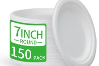 61zEBao-ioL FRUTLE Paper Plates 7 Inch Heavy Duty, Disposable Paper Plates